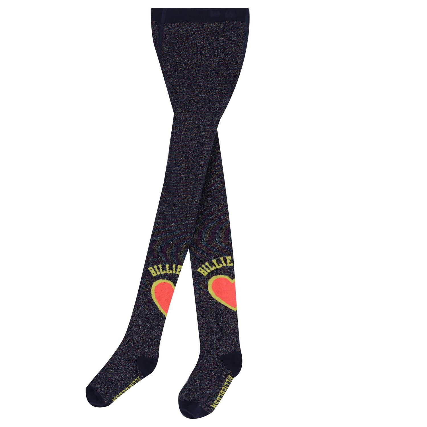 جوارب بنات طويله بطبعه قلب باللون الكحلى , 1, hi-res image number null