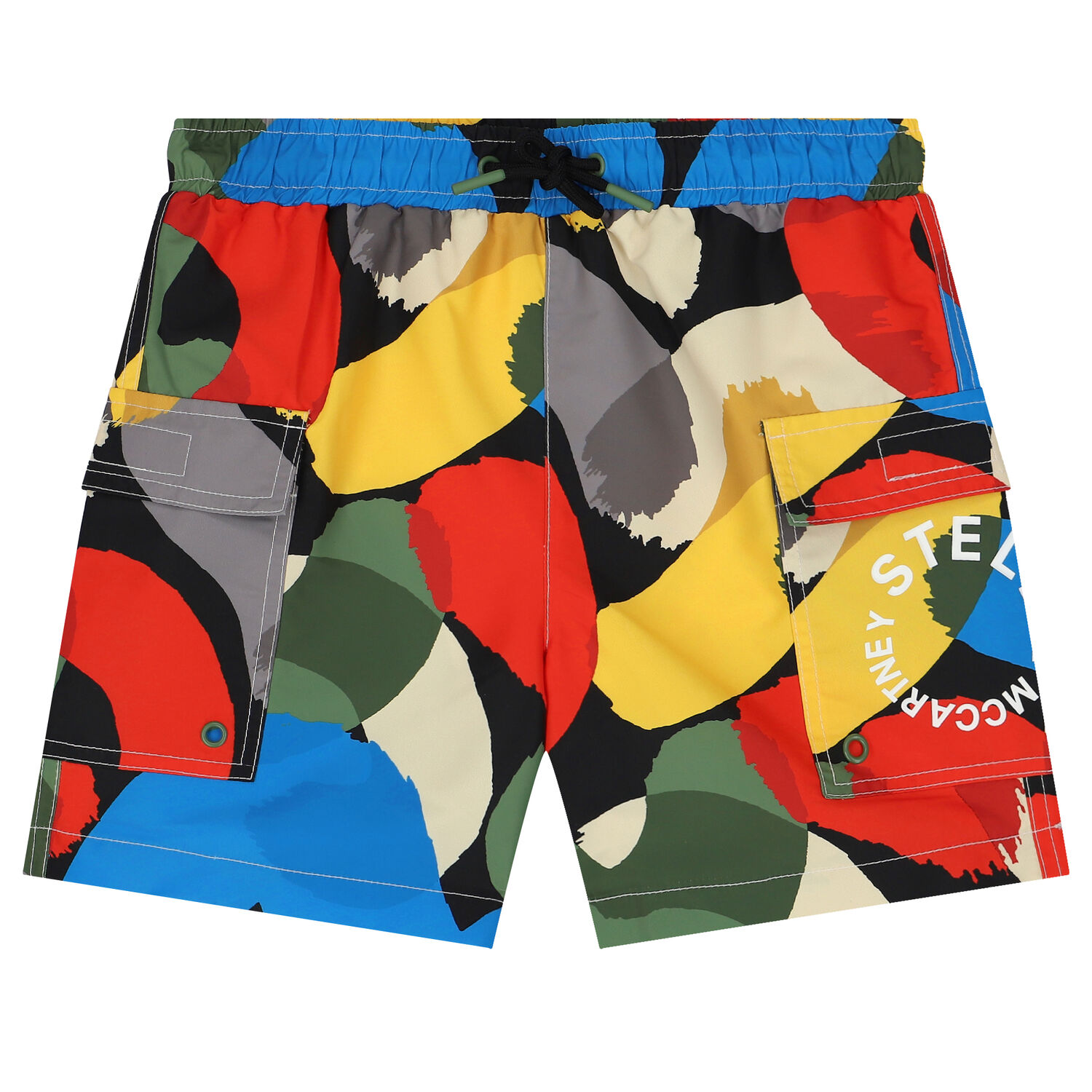 Boys Multi-Coloured Logo Swim Shorts, 1, hi-res image number null