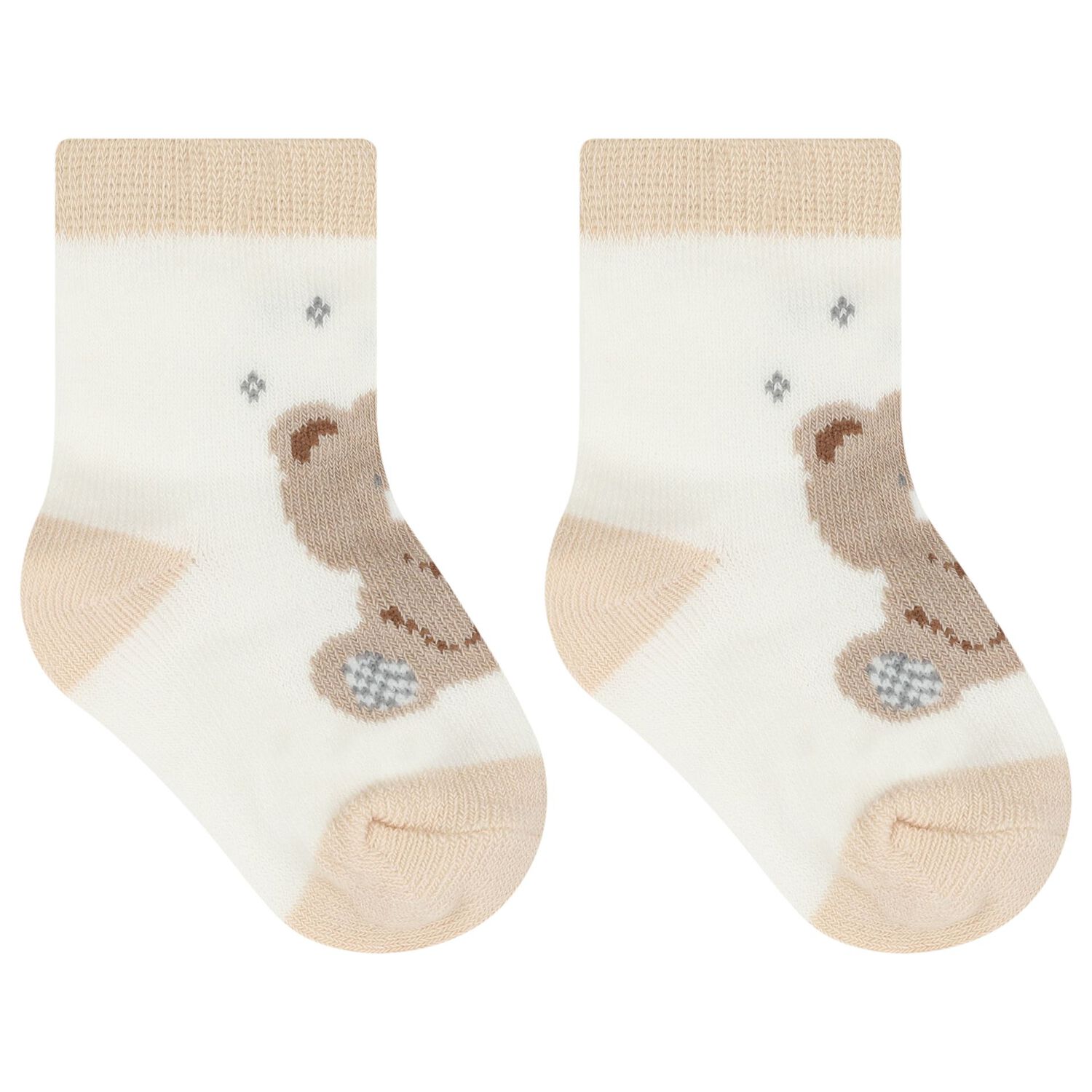 Beige & Ivory Baby Socks ( 4-Pack ), 1, hi-res