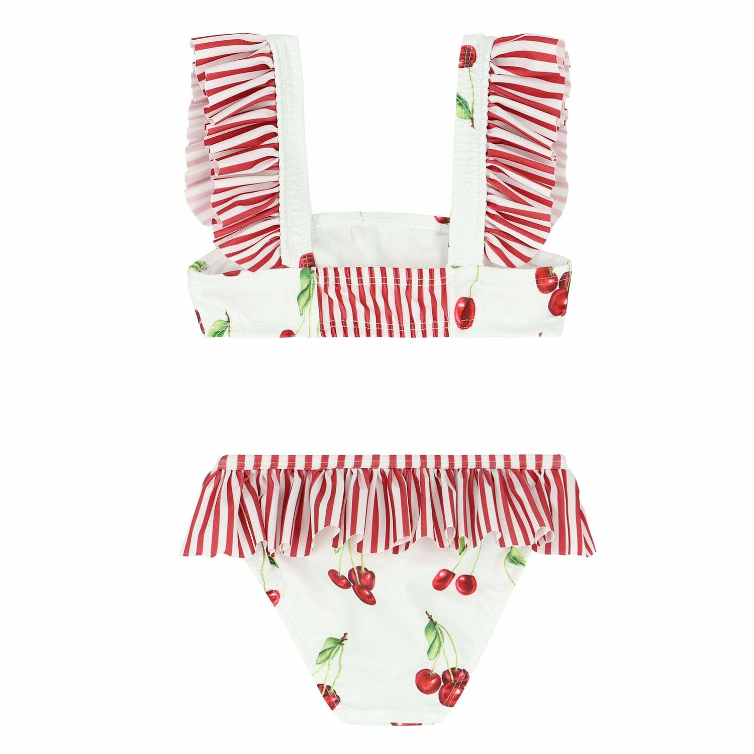 Girls White & Red Cherry Bikini, 1, hi-res