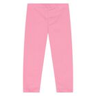 Younger Girls Ivory & Pink Leggings Set, 2, hi-res