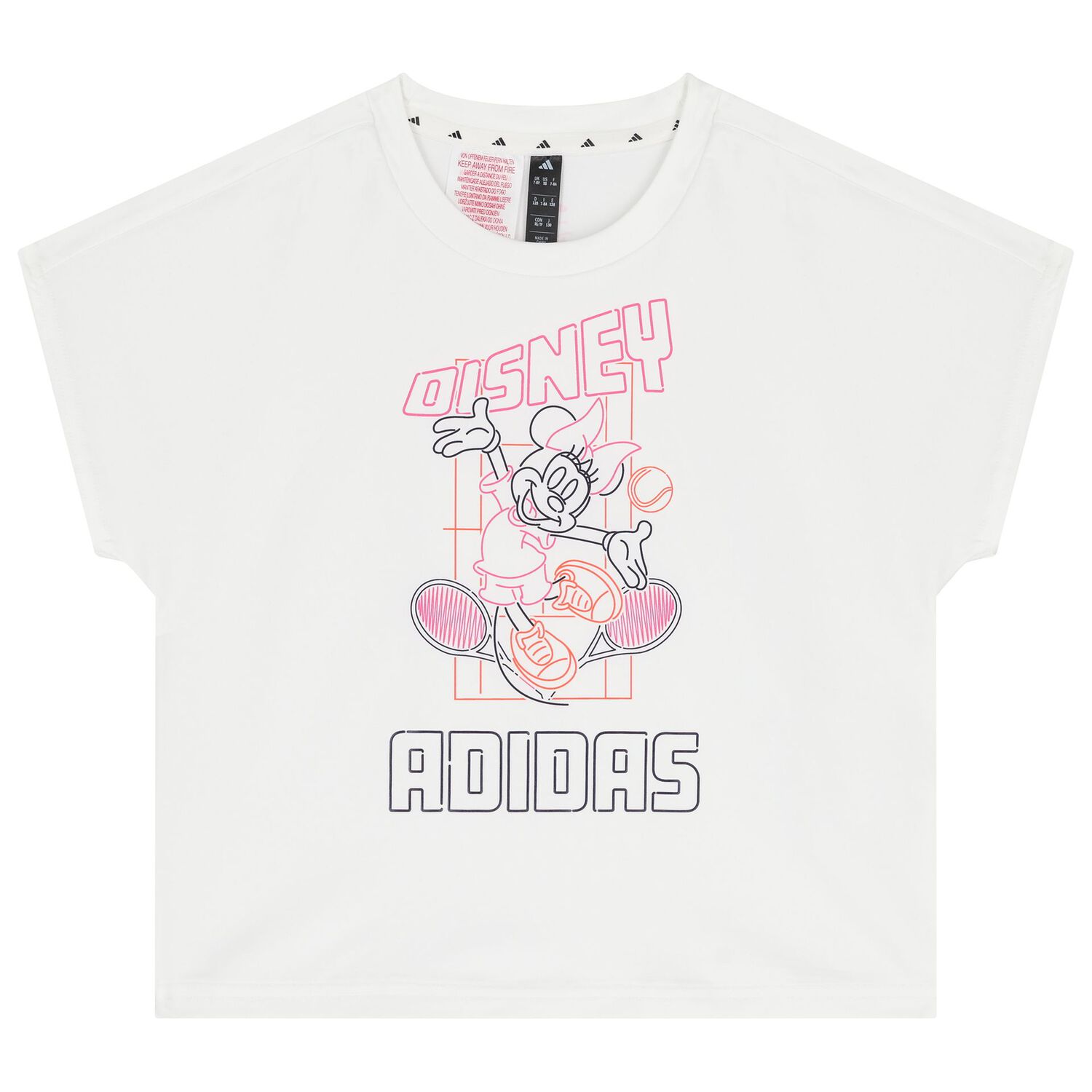 Girls White & Purple Disney Logo Leggings Set, 1, hi-res