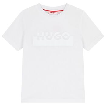Boys White Logo T-Shirt