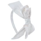 Girls Ivory Floral Headband, 1, hi-res