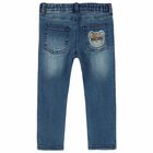 Blue Teddy Logo Jeans, 1, hi-res