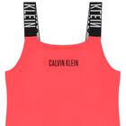 مايوه بنات بالشعار باللون الأحمر, 1, hi-res