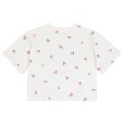 Girls White Floral Logo T-Shirt, 1, hi-res