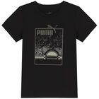 Boys Black Logo T-Shirt, 1, hi-res