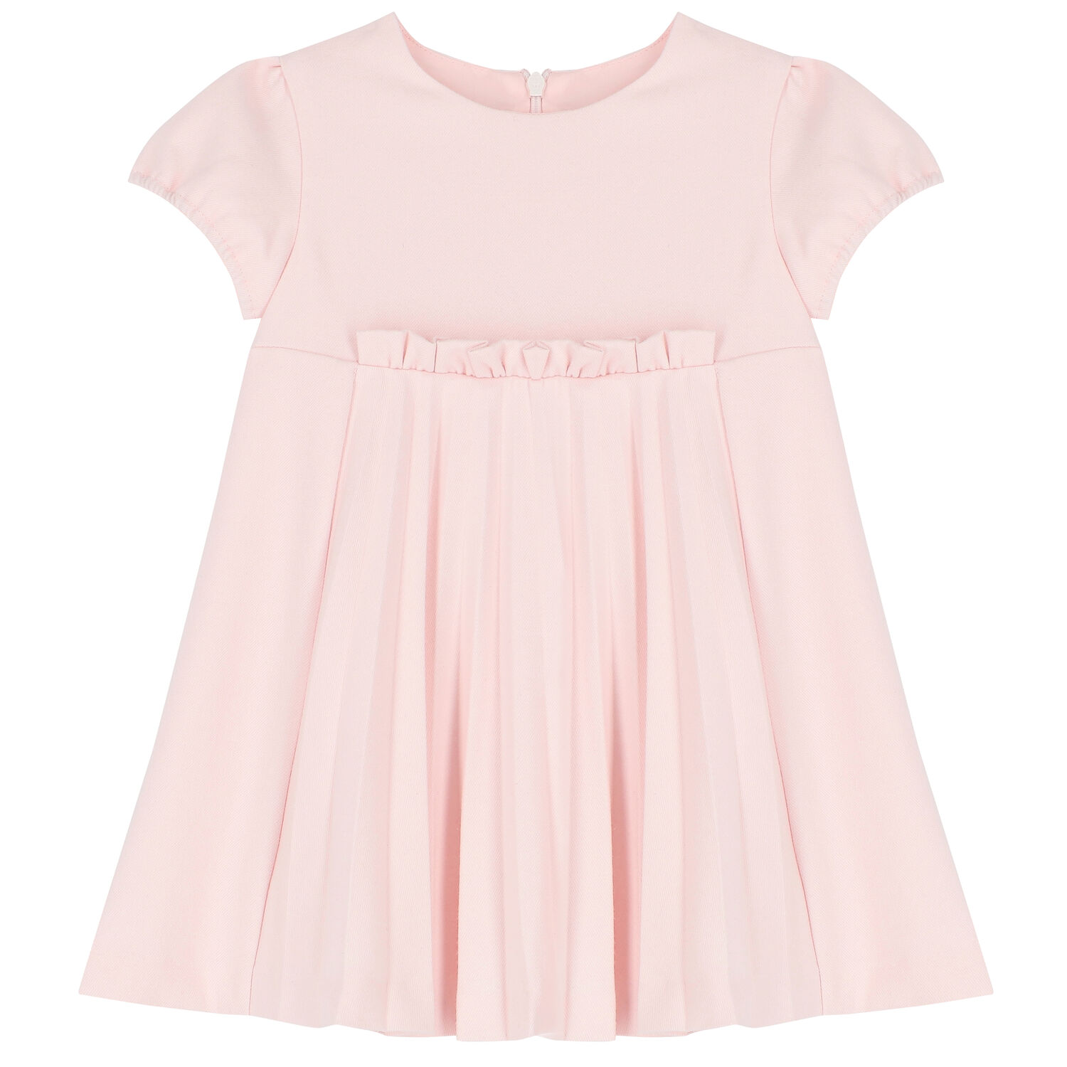 Younger Girls Pink Pleated Dress, 1, hi-res image number null