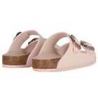 Girls Pink Arizona Flower Buckle Sandals, 1, hi-res