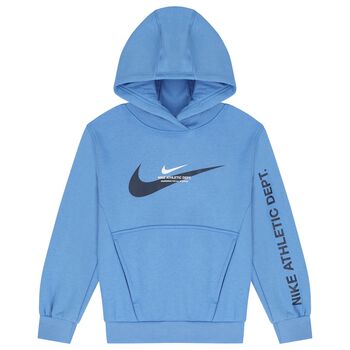 Blue Logo Hooded Top