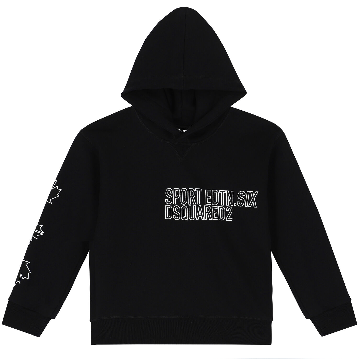 توب هودي بطبعة باللون الأسود, 1, hi-res image number null