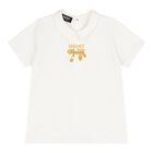 Ivory & Gold Logo Baby Shorts Set, 1, hi-res