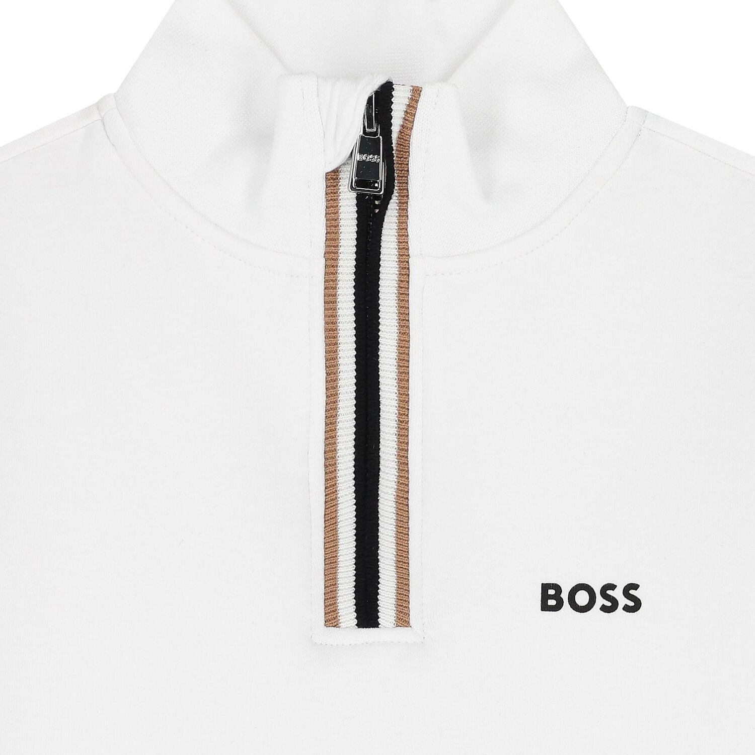 Boys White Logo Sweatshirt, 2, hi-res