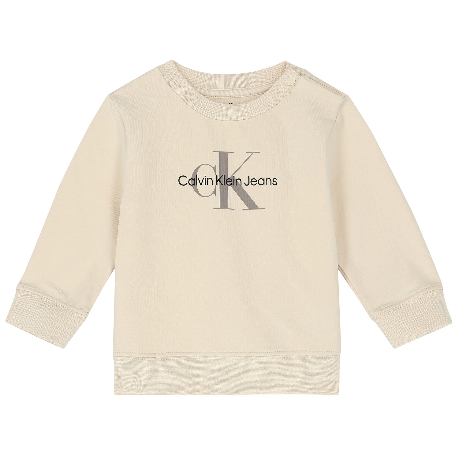 Baby Boys Beige Logo Tracksuit, 1, hi-res