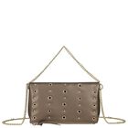 Girls Gold & Beige Studded Bag, 1, hi-res