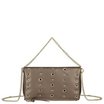 Girls Gold & Beige Studded Bag