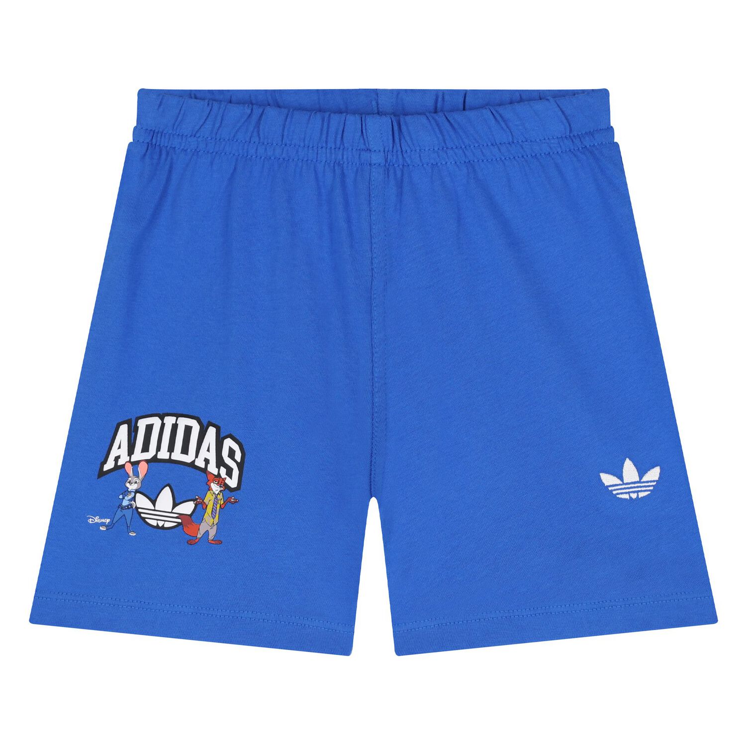 Younger White & Blue Disney Logo Shorts Set, 1, hi-res