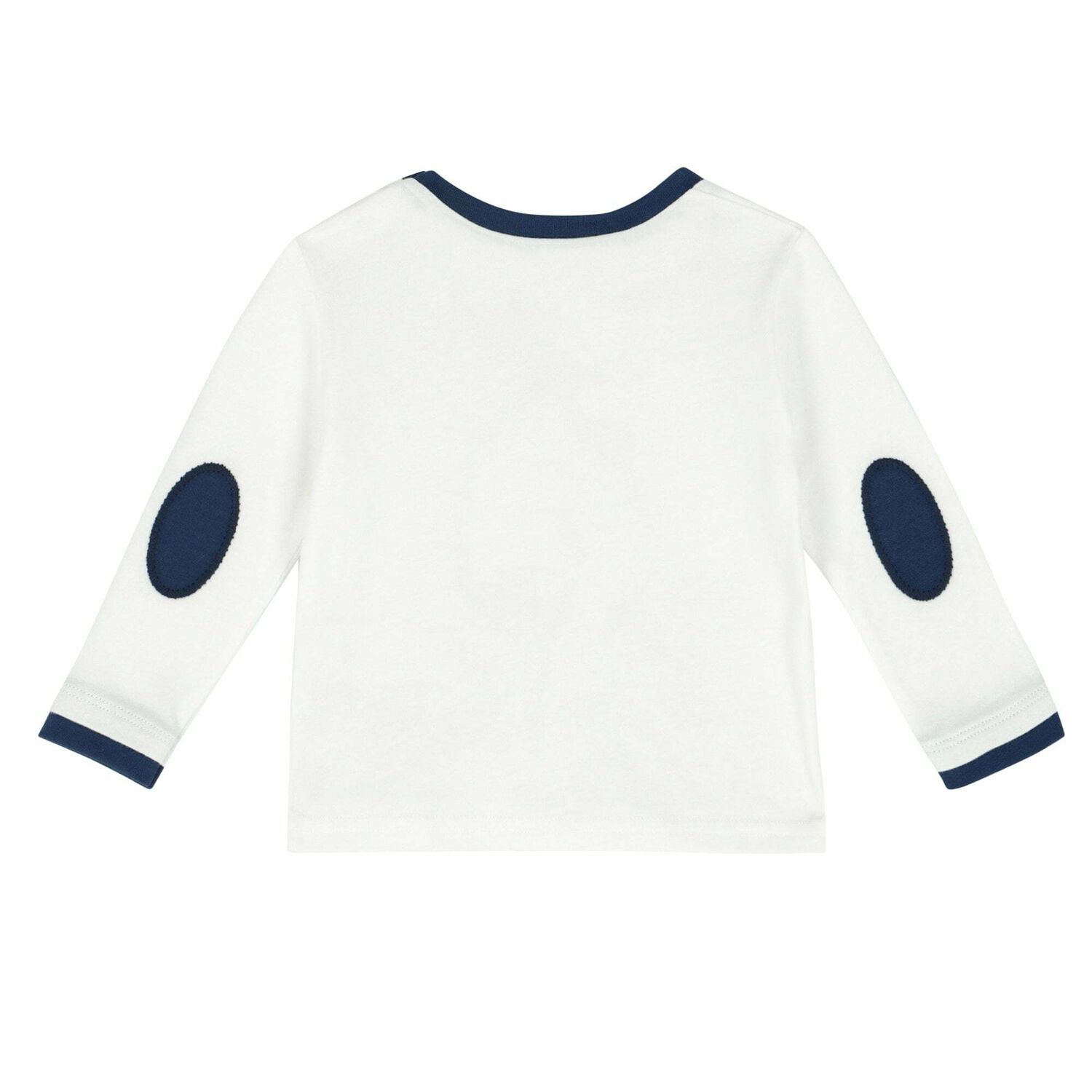 White Printed Long Sleeve Top, 1, hi-res