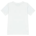 Boys White Logo T-Shirt, 2, hi-res