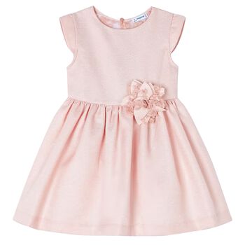 Girls Pink Flower Dress
