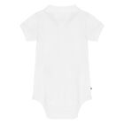 Baby Boys White Logo Bodysuit, 1, hi-res