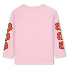 Girls Pink Boke Flower Long Sleeve Top, 2, hi-res