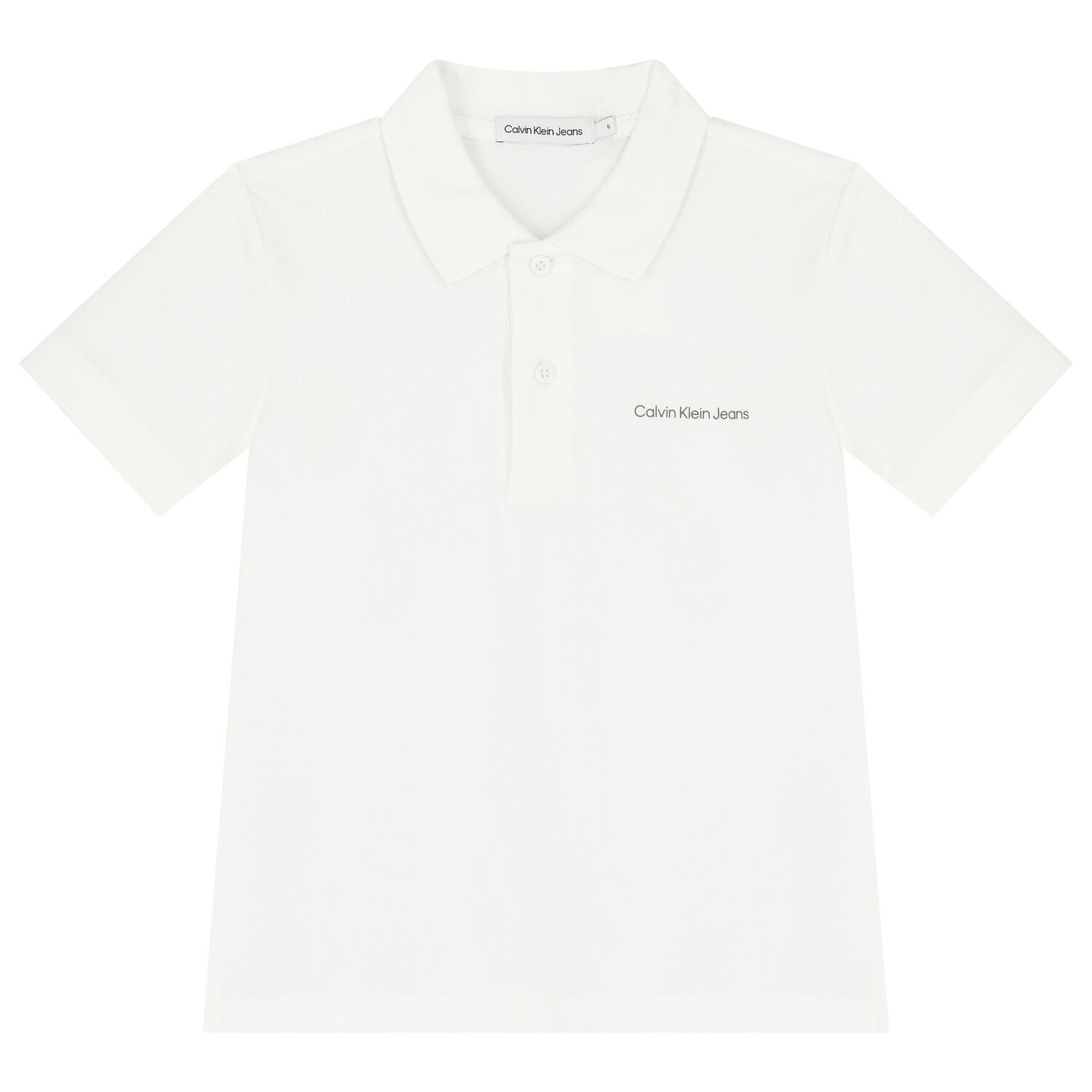 Boys White Logo Polo Shirt, 1, hi-res image number null