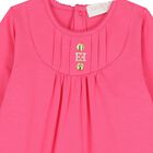 Baby Girls Pink Logo Babygrow, 3, hi-res