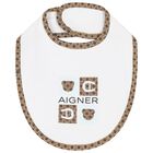 مريلة أولاد بالشعار باللون الأبيض والأزرق للأطفال, 1, hi-res