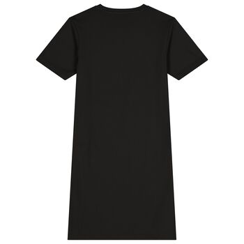 Girls Black Logo Dress