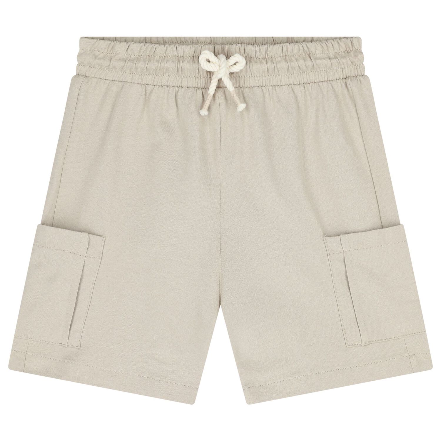 Boys Ivory & Beige Shorts Set, 1, hi-res