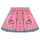 Girls Pink Tulips Skirt, 1, hi-res