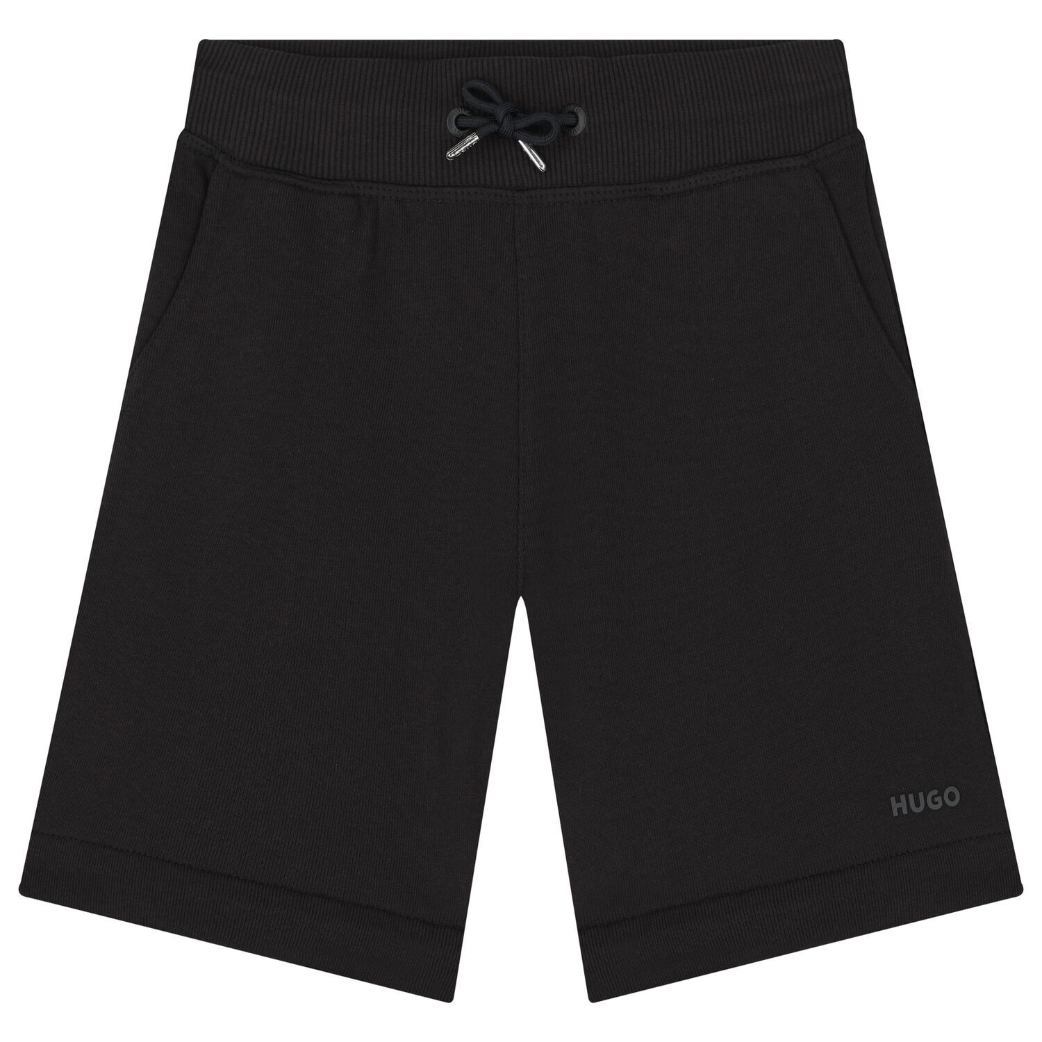 شورت بشعار أسود للأولاد, 1, hi-res image number null
