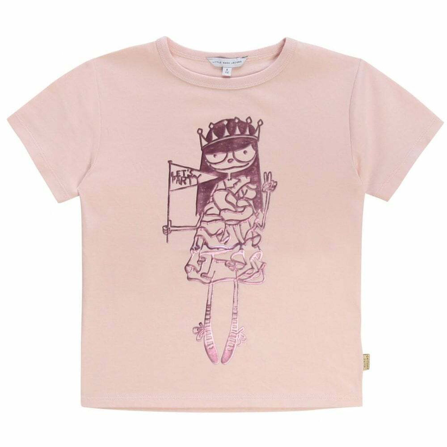 Girls Pink Miss Marc T-Shirt, 1, hi-res image number null