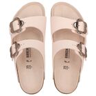 Girls Pink Arizona Flower Buckle Sandals, 1, hi-res