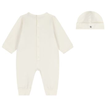 Ivory & Gold Logo Romper Gift Set
