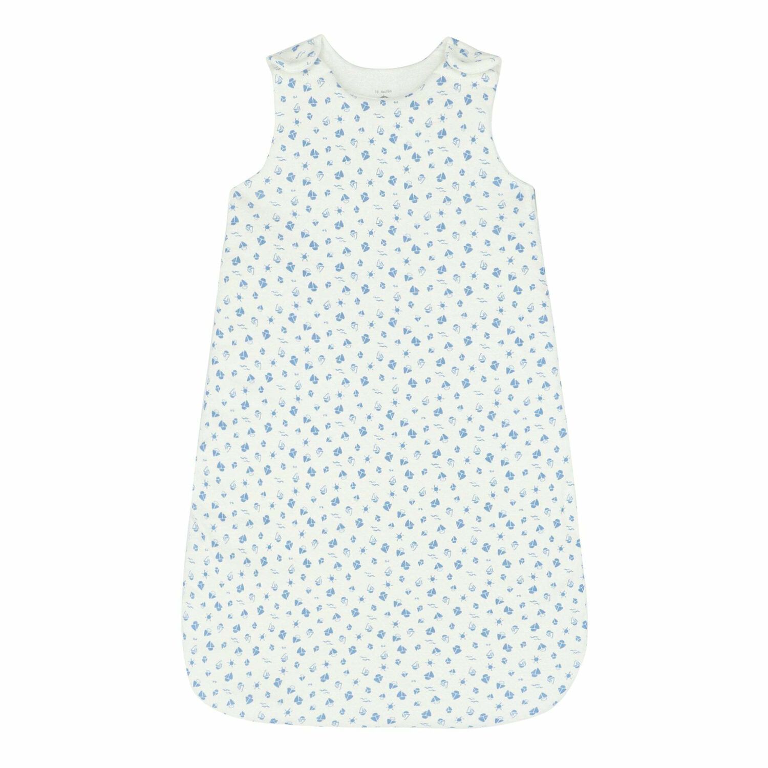 Baby Boys White & Blue Sail Boats Sleeping Bag, 1, hi-res