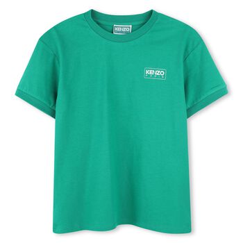 Boys Green Logo T-Shirt
