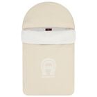 Beige & White Logo Baby Nest, 1, hi-res