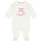 Baby Girls White & Pink Paisley Babygrow Gift Set, 2, hi-res