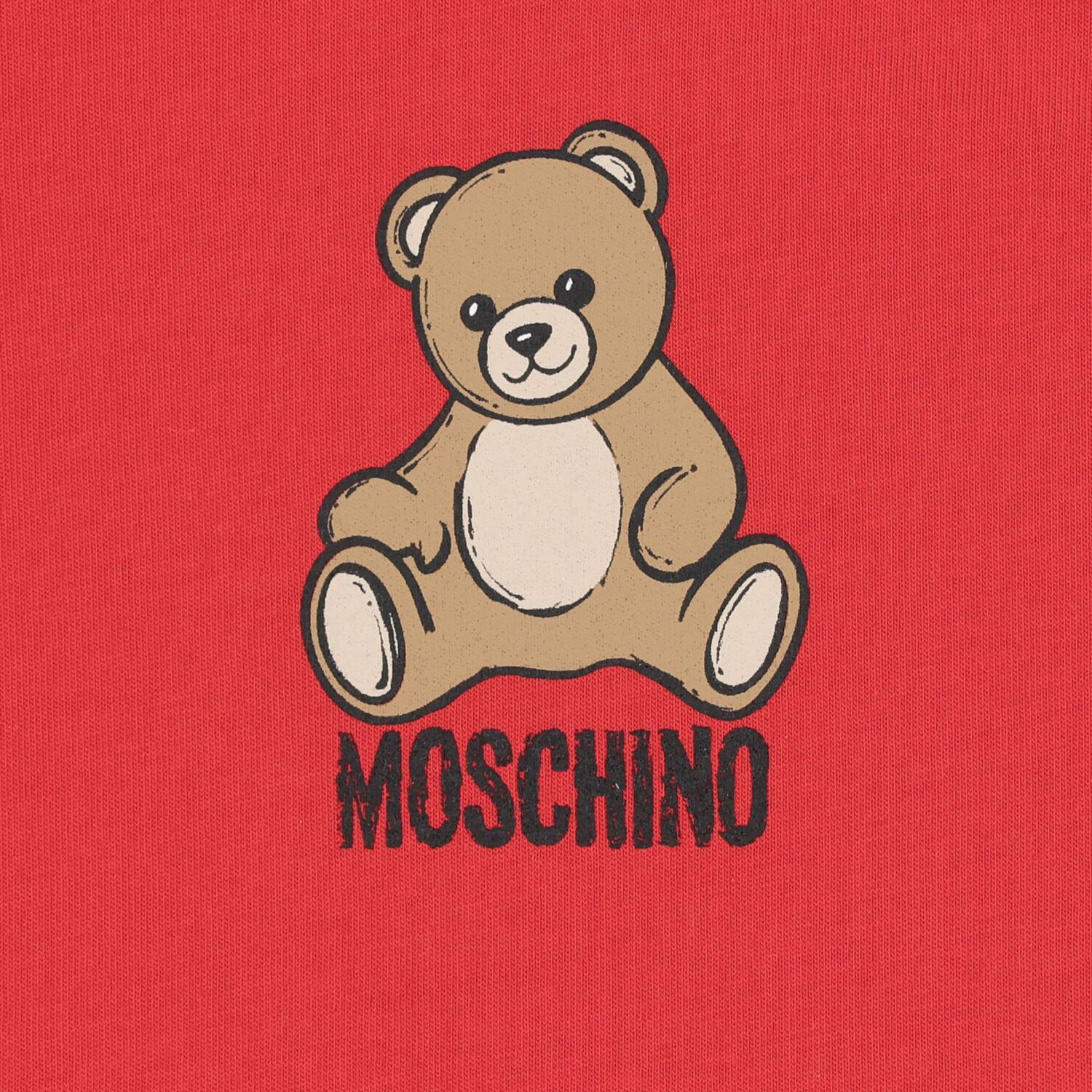 Younger Red Teddy Bear Logo T-Shirt, 3, hi-res