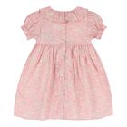 Baby Girls Pink Floral Dress, 1, hi-res