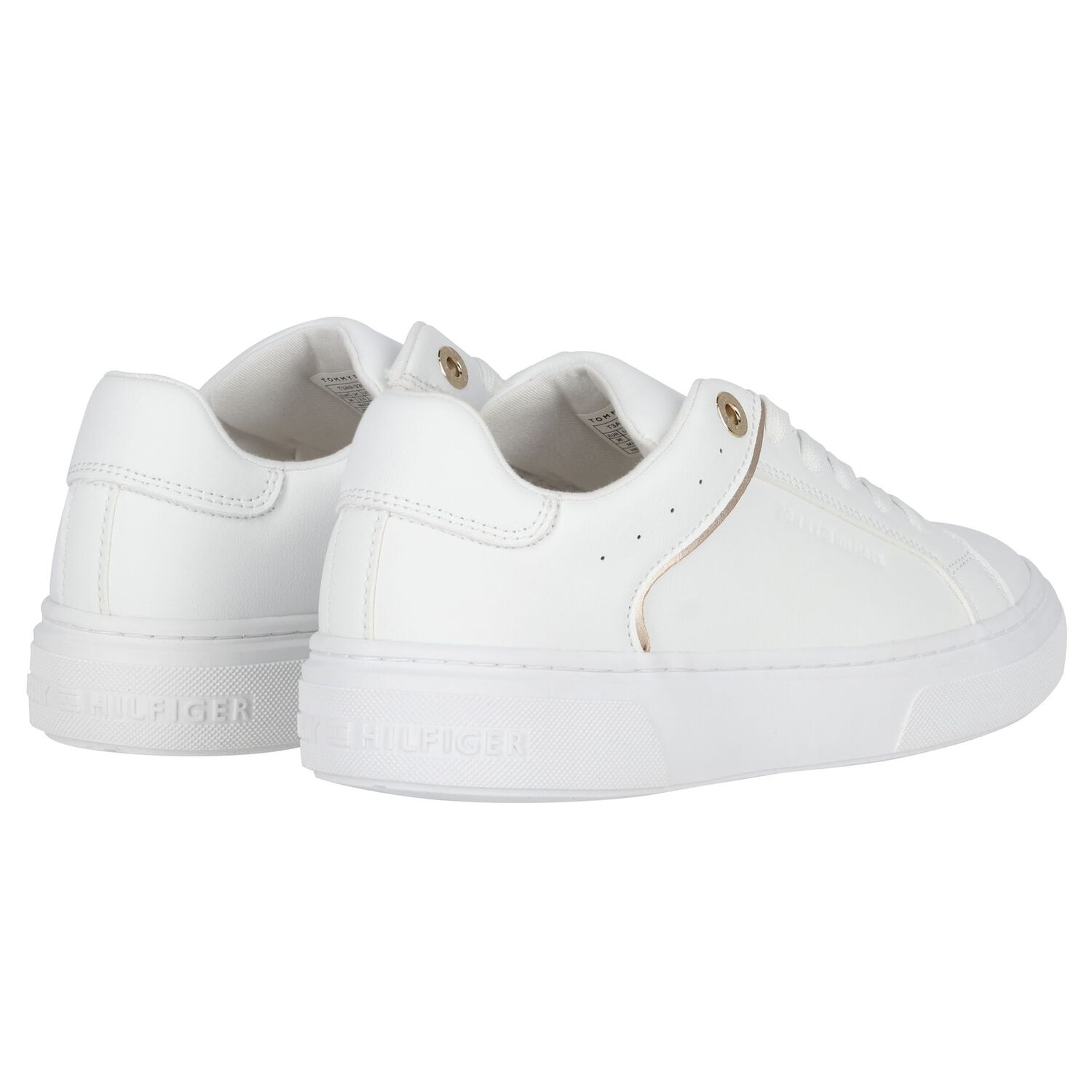 White Logo Trainers, 1, hi-res