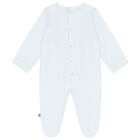 Baby Boys Blue Logo Babygrow, 2, hi-res
