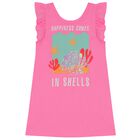 فستان بنات جيرسيه باللون الوردي, 1, hi-res