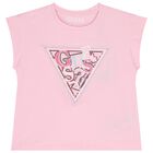 Girls Pink Logo T-Shirt, 2, hi-res