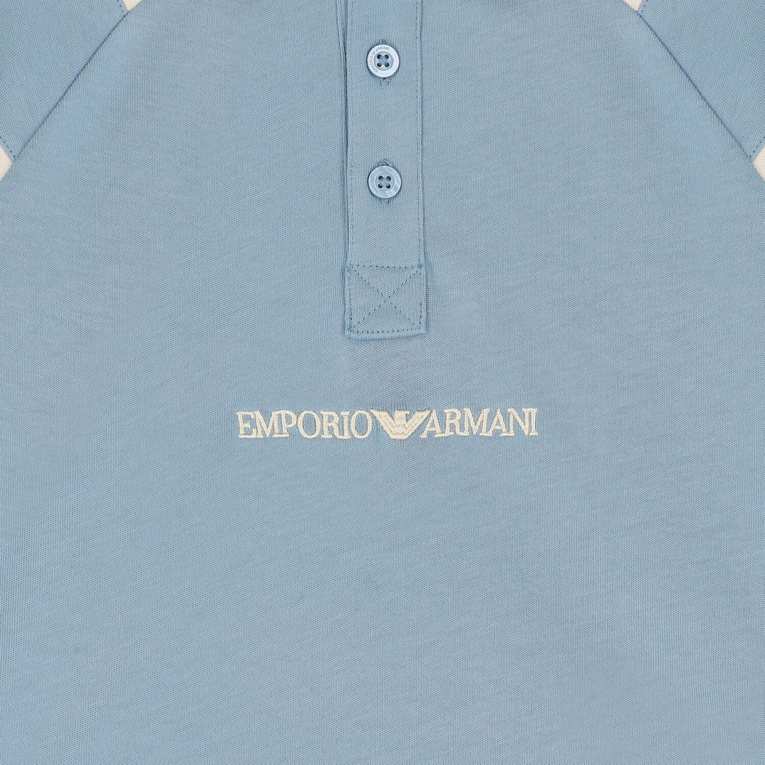 Boys Blue Logo Polo Shirt, 2, hi-res