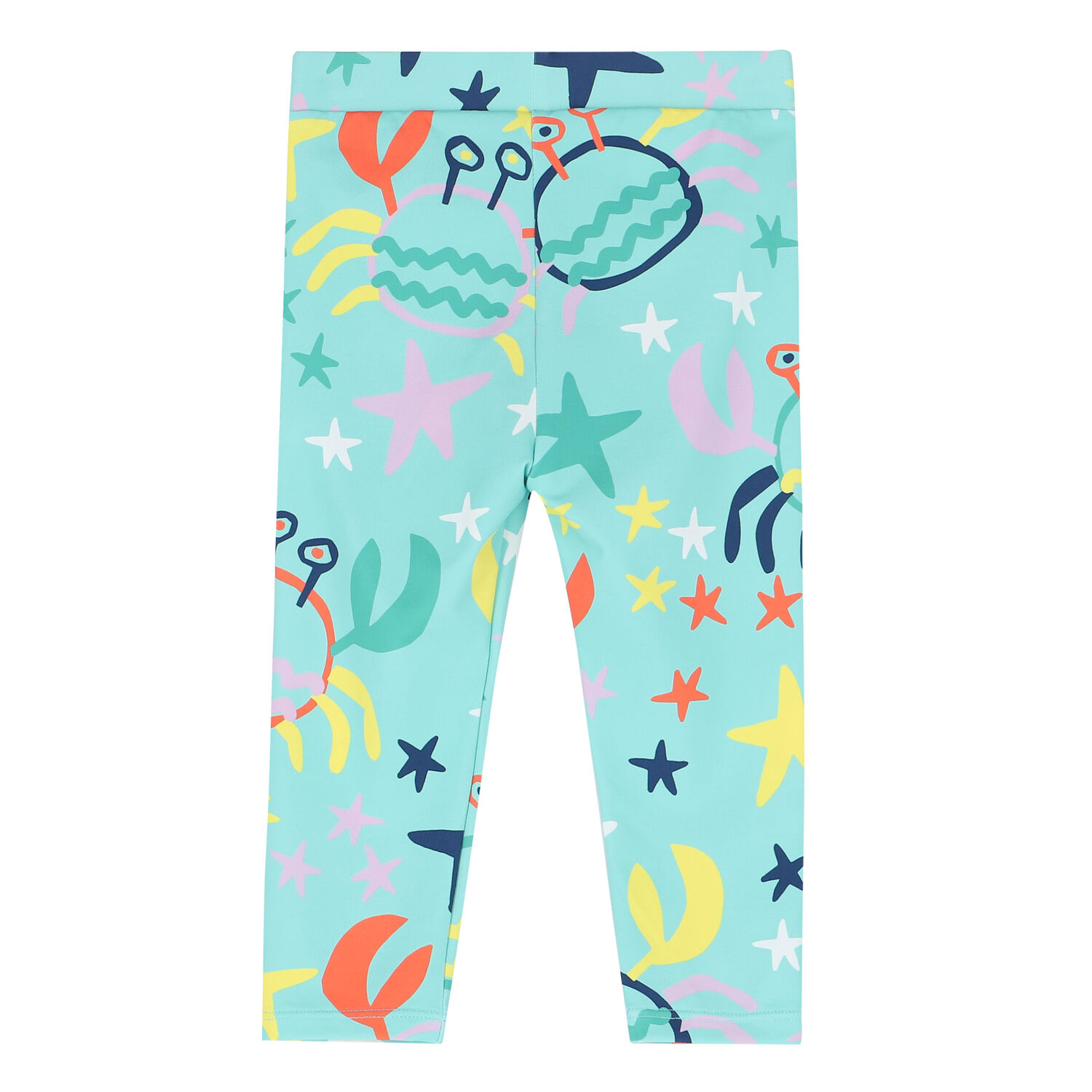 Younger Girls Green Nylon Leggings, 1, hi-res