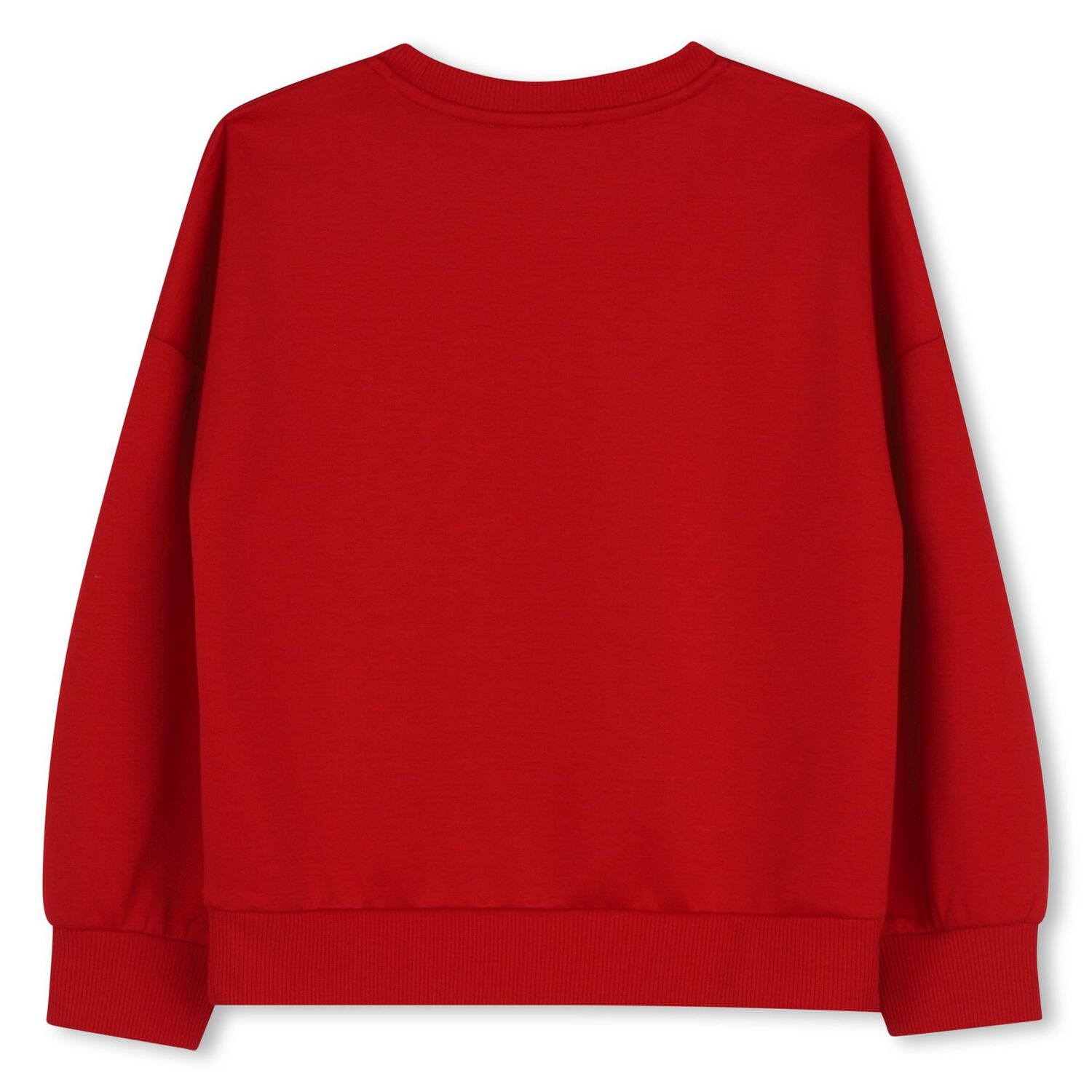 Girls Red Embellished Logo Sweatshirt, 1, hi-res